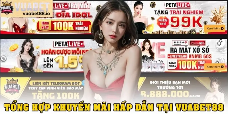 Tổng hợp các khuyến mãi cực hấp dẫn có tại nhà cái Vuabet88
